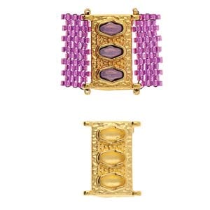 Mellemstykke Til Miyuki/Små Seed Beads 19,6x14,5mm - Uniq Perler - 0000009265