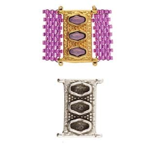 Mellemstykke Til Miyuki/Små Seed Beads 19,6x14,5mm - Uniq Perler - 9266, 0087667757