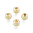 Messing Perler Med Mønster, Forgyldt, 10 Stk - Uniq Perler - 20196234577897335462481091,