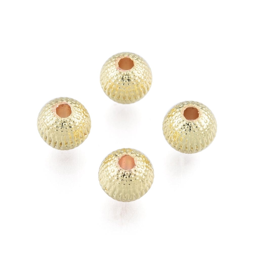 Messing Perler Med Mønster, Forgyldt, 10 Stk - Uniq Perler - 20196234577897335462481091,