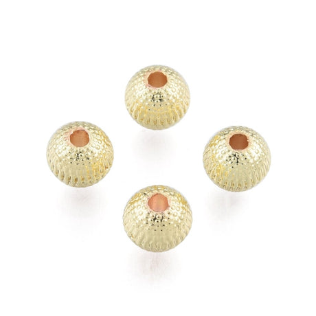 Messing Perler Med Mønster, Forgyldt, 10 Stk - Uniq Perler - 20196234577897335462481091,