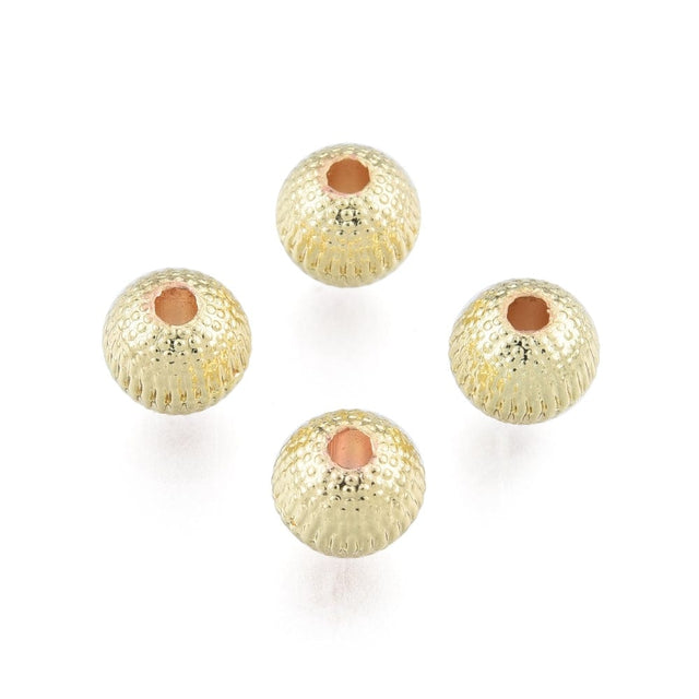 Messing Perler Med Mønster, Forgyldt, 10 Stk - Uniq Perler - 20196234577897335462481091,
