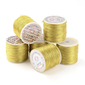 Metallic Gold Thread - Viscose, 100m - Uniq Perler - 0000001365