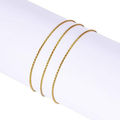 Metallisk Tråd – Guld, (2mm, 40m) - Uniq Perler - 299374