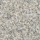 Miyuki Delica Perler, DB 0551, Bright Sterling Plated, 11/0 - Uniq Perler - 454588