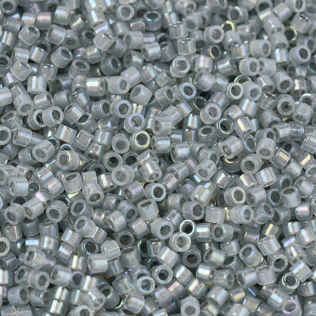 Miyuki Delica Perler, DB 1770, Sparkling Pewter Lined Ab, 11/0 - Uniq Perler - 359858