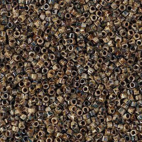 Miyuki Delica Perler, DB 2267, Opaque Picasso Brown, 11/0 - Uniq Perler - 78986534