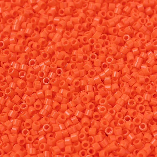 Miyuki Delica Perler, DB 722, Opaque Orange, 11/0 - Uniq Perler - 1387632