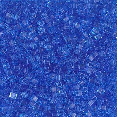 Miyuki Delica Perler, Square, SB18 - 150, Transparent Sapphire, 1,8mm - Uniq Perler - 4356