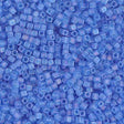 Miyuki Delica Perler, Square, SB18 - 150FR, Matte Sapphire Ab, 1,8mm - Uniq Perler - 0000004357