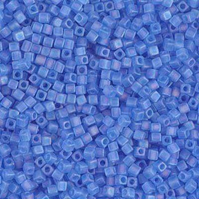 Miyuki Delica Beads, Square, SB18 - 150FR, Matte Sapphire Ab, 1.8mm - Uniq Perler - 0000004357