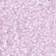 Miyuki Delica Perler, Square, SB18 - 207, Pink Lined Crystal, 1,8mm - Uniq Perler - 0000004367