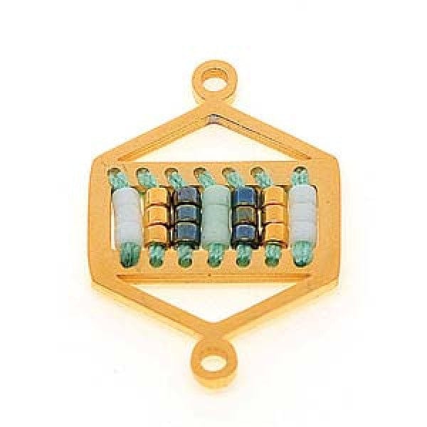 Miyuki Mellemled/Link - Forgyldt Stål - Uniq Perler - 9741, 0005634543