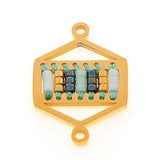 Miyuki Mellemled/Link - Forgyldt Stål - Uniq Perler - 9741, 0005634543