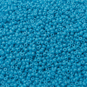 Miyuki Rocailles Perler, RR 0413, Matte Opaque Turquoise Blue, 11/0 - Uniq Perler - 0000003279