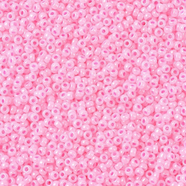 Miyuki Rocailles Perler, RR 0531, Carnation Pink Ceylon, 11/0 - Uniq Perler - 0000009599