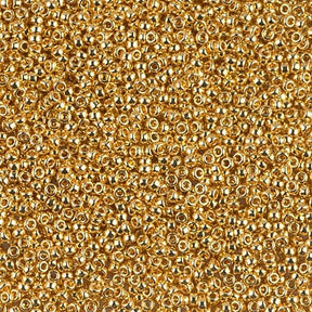 Miyuki Rocailles Beads, RR 191, 24K Goldplated, 15/0 - Uniq Perler - 83844827
