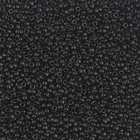 Miyuki Rocailles Beads, RR 401, Black, 11/0 - Uniq Perler - 6661114