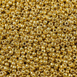 Miyuki Rocailles Perler, RR 4202, Duracoat, Galvanized, Gold, 8/0 - Uniq Perler - 3245324