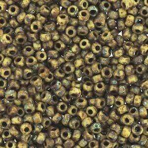 Miyuki Rocailles Perler, RR 4517, Brown Picasso, 11/0 - Uniq Perler - 000594382