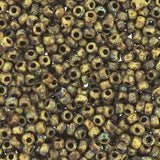 Miyuki Rocailles Perler, RR 4517, Brown Picasso, 11/0 - Uniq Perler - 000594382