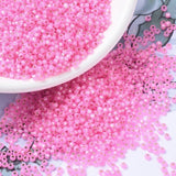 Miyuki Rocailles Perler, RR 575, Dyed Carnation Silverlined Alabaster, 11/0 - Uniq Perler - 0000008210