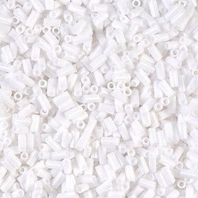 Miyuki Tube Beads, BGL1 - 9402, Opaque White, 10gr - Uniq Perler - 0000010961