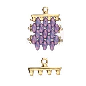 Miyuki Super Duo Lås – Antik Forgyldt (2 Stk) - Uniq Perler - 4559