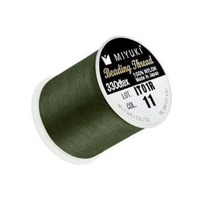Miyuki Beading Thread - Green (Color 11) - Uniq Perler - 0040684837