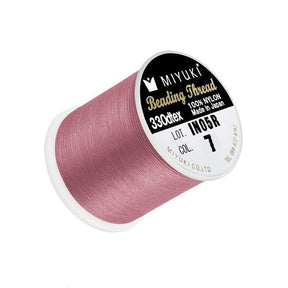 Miyuki Tråd - Mørk Rosa (Farve 7) - Uniq Perler - 0405843345