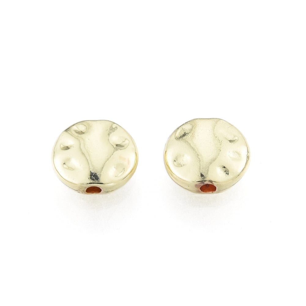 Møntformet Metal Perle, Forgyldt, 7x3mm - Uniq Perler - 20195624577897294462482691,