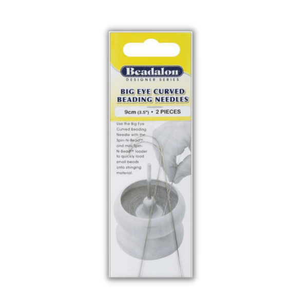 Nåle Med Krog Til Bead Spinner - (127x0.4x0.8mm), 2 Stk - Uniq Perler - 035926082571