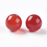 Natur Karneol, Topboret/Anboret, 6mm - Uniq Perler - 330865