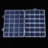 Opbevaringskasse Med 24 Rum - Klar (19x13x1,75cm) - Uniq Perler - 701234