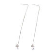 Ørekæde Med Pinch Bail – Platiniumfarvet Messing (109mm) - Uniq Perler - 408846