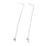 Ørekæde Med Pinch Bail – Platiniumfarvet Messing (109mm) - Uniq Perler - 408846