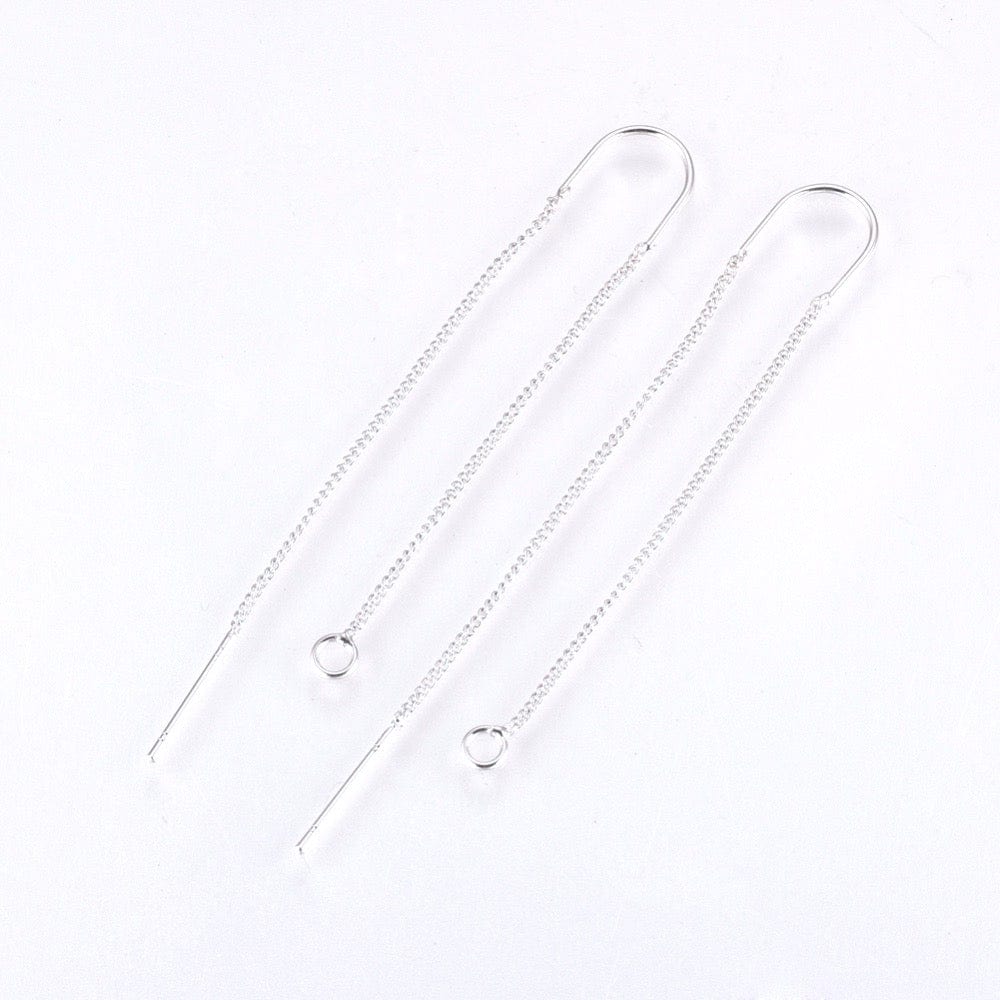 Ørekæder Med Fast Stykke – Platinium (103mm) - Uniq Perler - 589632