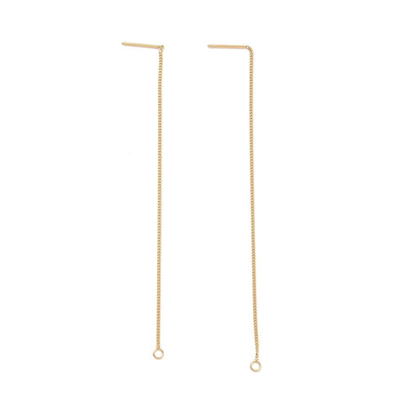 Ørekæder Med Øje – Forgyldt Stål (109mm), 25 Par - Uniq Perler - 263725