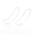 Ørekroge Med Kæde, Platinium Belagt, (75mm) - Uniq Perler - 0000002123