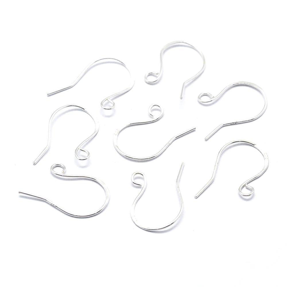 Ørekroge med Øje – Sterling Sølv 925 (19x13,5mm) - Uniq Perler - 0000000939