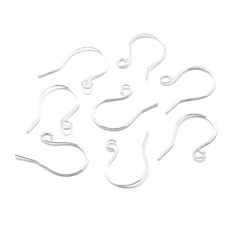 Ørekroge med Øje – Sterling Sølv 925 (19x13,5mm) - Uniq Perler - 0000000939