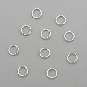Jump ring/O - Rings – Open, Silver-plated Steel (4x0.7mm), 25 pcs - Uniq Perler - 0305928271