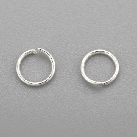 Øsken/O - Ringe – Åben, Forsølvet Stål (4x0,7mm), 25 stk - Uniq Perler - 0305928271