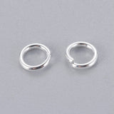 Øsken/O - Ringe – Åben, Forsølvet Stål (4x0,8mm) 20 stk - Uniq Perler - 1118864