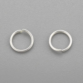 Øske/O - Ringer - Åpen, Forsølvet Stål, 5x0,8mm, 25 stk - Uniq Perler - 5788421
