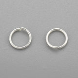 Øsken/O - Ringe - Åben, Forsølvet Stål, 5x1mm, 25 Stk - Uniq Perler - 0000009305