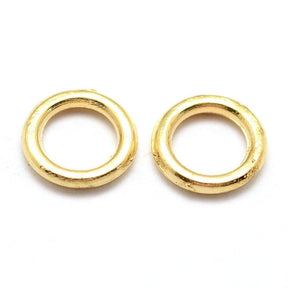 Ösken/O - Ring – Stängd, Förgylld (7x1mm), 20 St - Uniq Perler - 0000001850