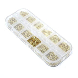 Øsken/O - Ringe Mix – Forgyldt (4 - 10mm) - Uniq Perler - 493858