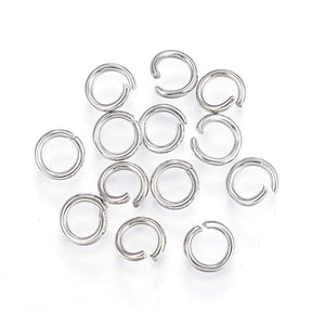 Øsken/O - Ringe – Stål (6x0,8mm), 25 Stk - Uniq Perler - 0000001953