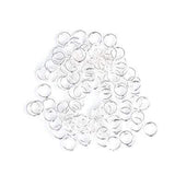 Øsken/O - Ringe – Sterling Sølv 925 (3,5x0,4mm, 10 stk) - Uniq Perler - 114084